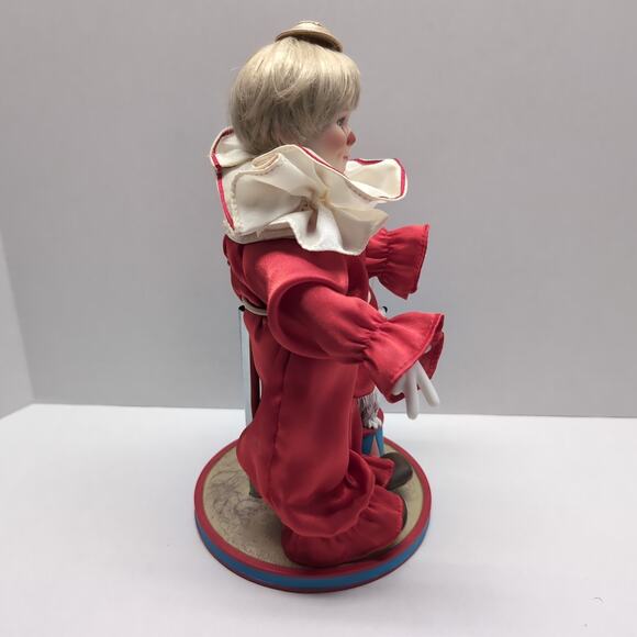 1990 Tommy The Clown Reco Knowles J McClelland Children's Circus Porcelain Doll - Picture 3 of 16